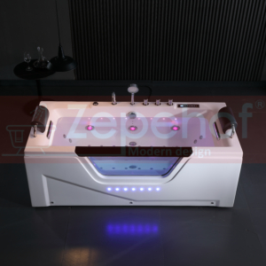 Wanna z hydromasażem BC-638B prostokątna 180cmx80cmx73cm chromoterapia