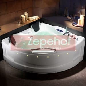 Wanna z hydromasażem C-031 narożna 150cmx150cmx68cm 2-osobowa chromoterapia