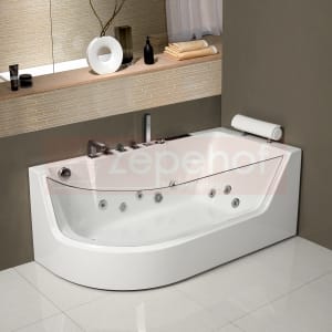 Wanna z hydromasażem C-3132 prostokątna 150cmx75cmx59cm lewa