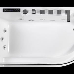 Wanna z hydromasażem C-3132 prostokątna 150cmx75cmx59cm prawa