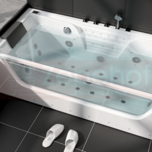 Wanna z hydromasażem C-477 prostokątna 170cmx85cmx58cm chromoterapia