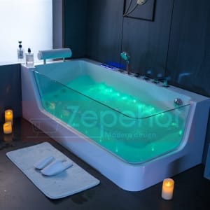Wanna z hydromasażem C-503 PRAWA prostokątna 170cmx80cmx59cm