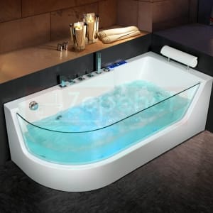 Wanna z hydromasażem CL-3132 prostokątna 150cmx75cmx59cm lewa