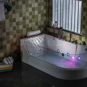 Wanna z hydromasażem CL-3132 prostokątna 150cmx75cmx59cm prawa