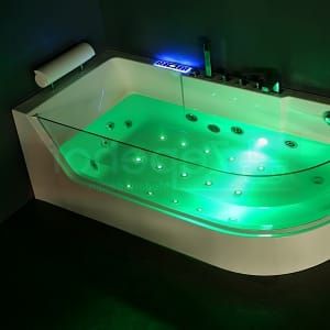 Wanna z hydromasażem CL-3132 prostokątna 150cmx75cmx59cm prawa