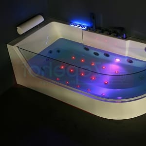 Wanna z hydromasażem CL-3133 prostokątna 170cmx80cmx59cm prawa