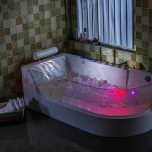 Wanna z hydromasażem CL-3133 prostokątna 170cmx80cmx59cm prawa