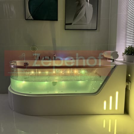 Wanna z hydromasażem CLF-3132 prostokątna 150cmx75cmx59cm lewa