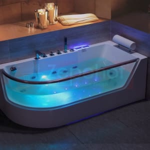 Wanna z hydromasażem CLF-3132 prostokątna 150cmx75cmx59cm lewa