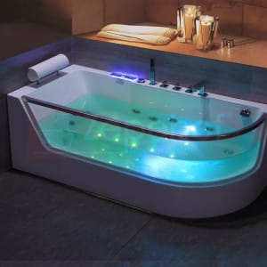 Wanna z hydromasażem CLF-3133 prostokątna 170cmx80cmx59cm prawa