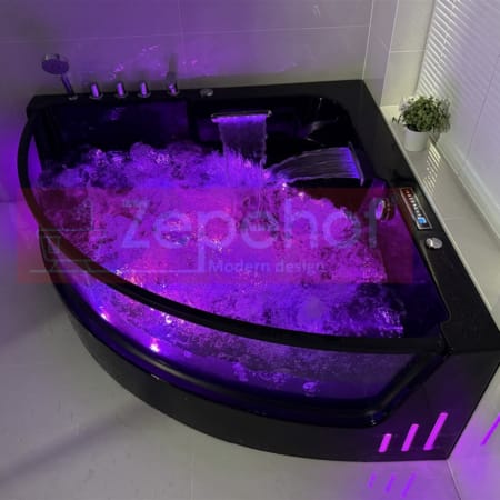 Wanna z hydromasażem CN-3131 LED PLUS narożna 150cmx150cmx59cm z podgrzewaczem