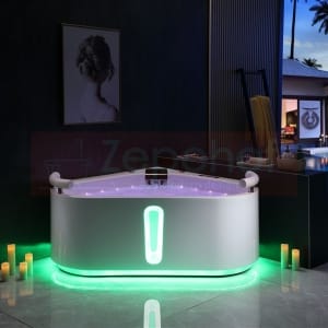 Wanna z hydromasażem EB-D025 narożna 140cmx140cmx60cm z podgrzewaczem