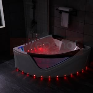 Wanna z hydromasażem LS-2250 narożna 150cmx150cmx68cm chromoterapia z podgrzewaczem