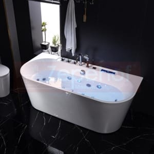 Wanna z hydromasażem LS-4450 150cmx75cmx58cm chromoterapia podgrzewacz