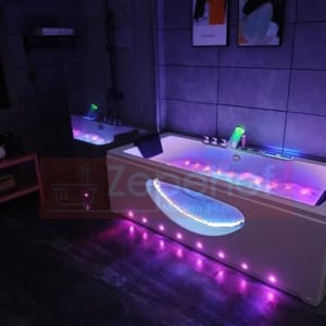 Wanna z hydromasażem LS-5010 prostokątna 180cmx80cmx57cm chromoterapia z podgrzewaczem